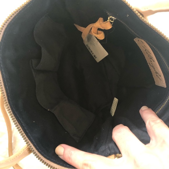 NWT shimmer cow hair Anthropologie crossbody bag. - Picture 6 of 6